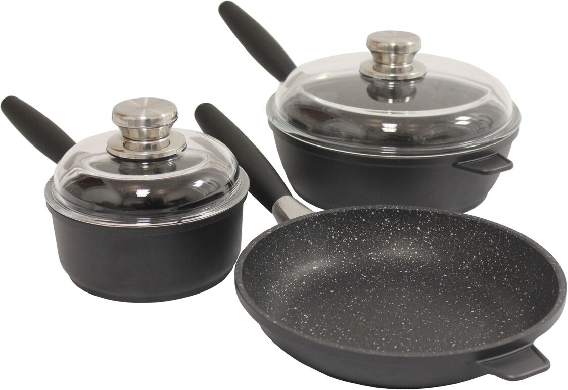 Berghoff Eurocast Non-stick Starter Set, 5 Pieces - Black