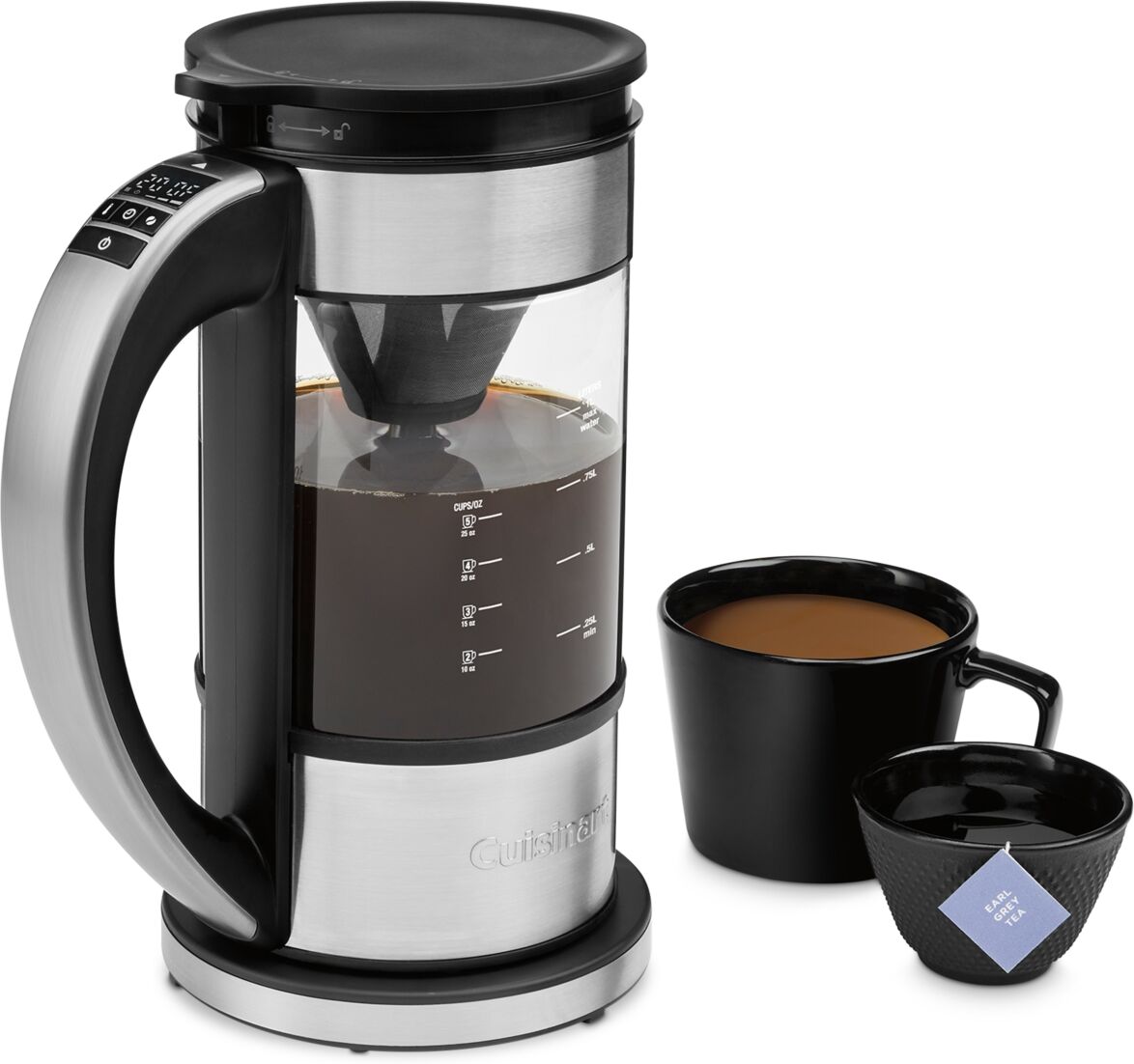 Cuisinart Programmable 5-Cup Percolator & Electric Kettle - Stainless/black