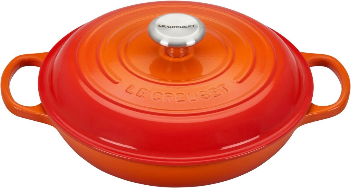 Le Creuset 2.25 Quart Enameled Cast Iron Braiser with Lid - Flame