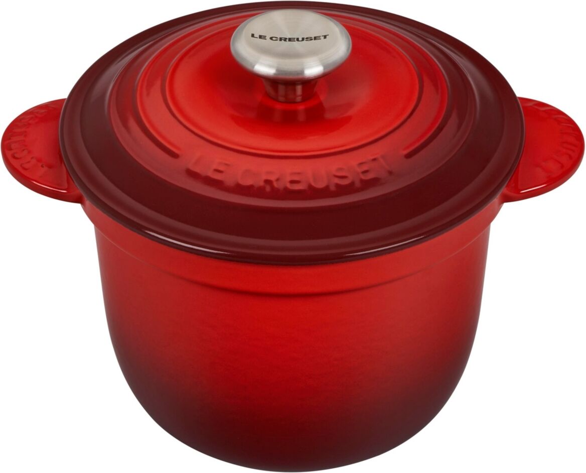 Le Creuset 2.25 Quart Enameled Cast Iron Rice Pot with Lid - Cerise