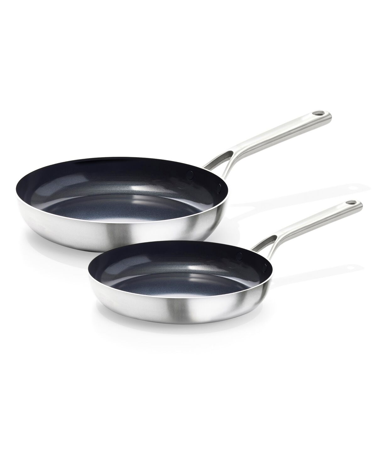 Oxo Mira Tri-Ply Stainless Steel Non-Stick 2 Piece Frying Pan Set - Stainless Steel