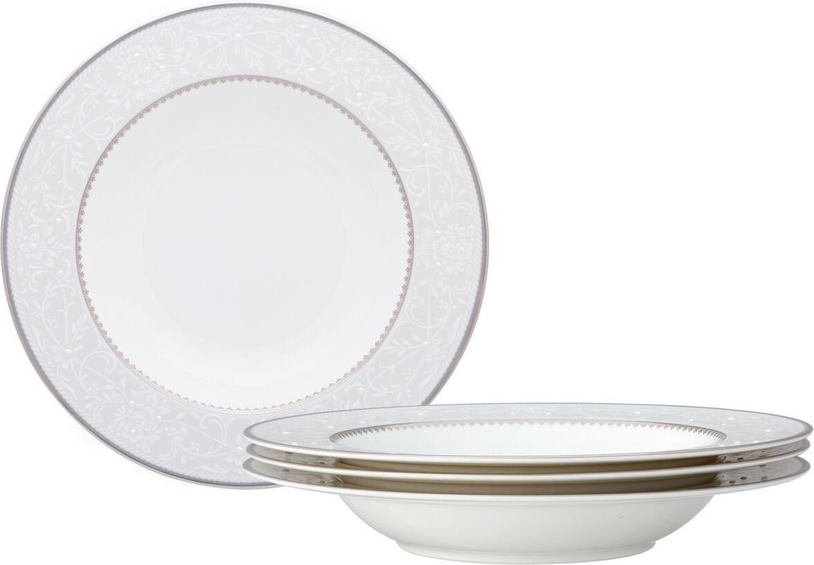 Noritake Brocato Set of 4 Soup Bowls, Service For 4 - Gray