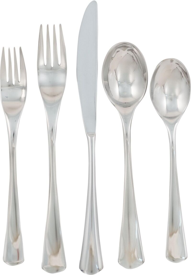 Ginkgo Mariko Flatware 20 Piece Set, Service for 4 - Silver