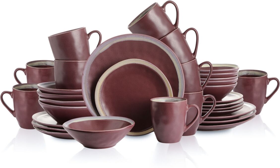 Stone Lain Serafina 32 Piece Dinnerware Set, Service for 8 - Wine