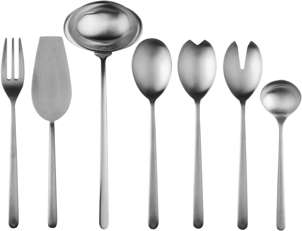 Mepra Linea Ice Full Serving Set, 7 Piece - Stainless Steel