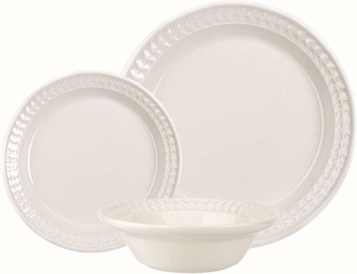 Portmeirion Botanic Garden Harmony 12 Piece Dinnerware Set, Service for 4 - White