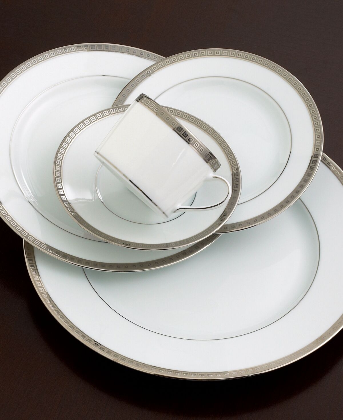 Bernardaud Dinnerware, Athena Platinum Salad Plate, 8.5