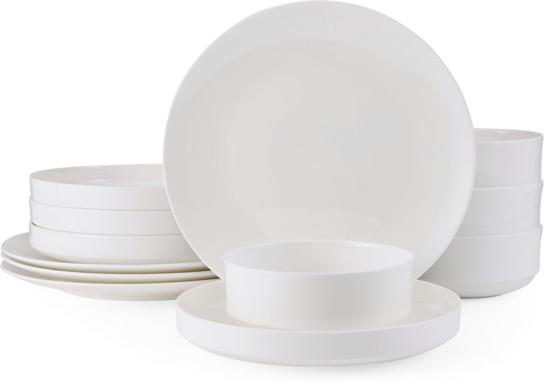 Mikasa Macie Dinnerware Set, 12 Piece - White