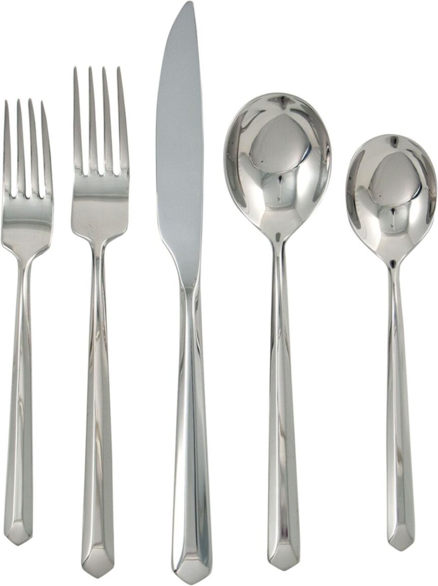 Ginkgo Roberto Flatware 20 Piece Set, Service for 4 - Silver