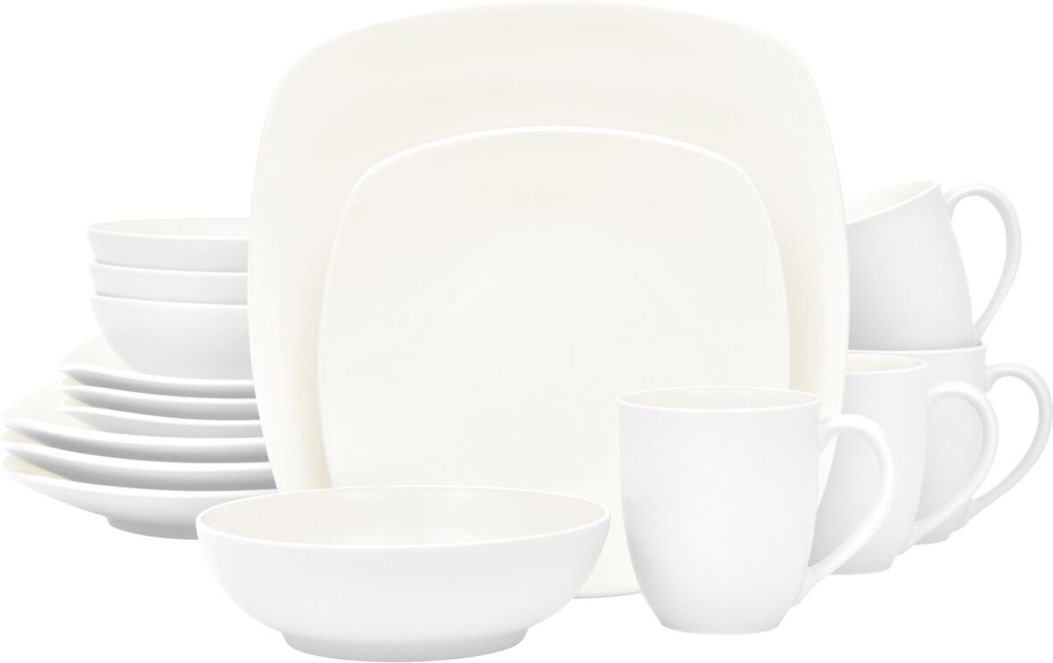 Noritake Colorwave Square 16-Pc. Dinnerware Set, Service for 4 - White