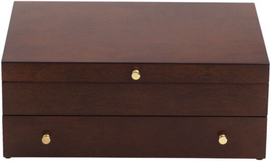 Lenox Mahogany Flatware Chest - Brown and Brown Wood