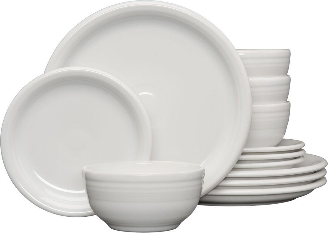 Fiesta 12-Pc Bistro Dinnerware Set, Service for 4 - White