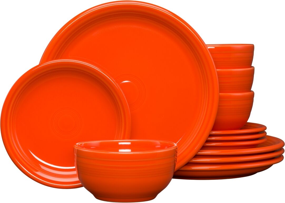 Fiesta 12-Pc Bistro Dinnerware Set, Service for 4 - Poppy