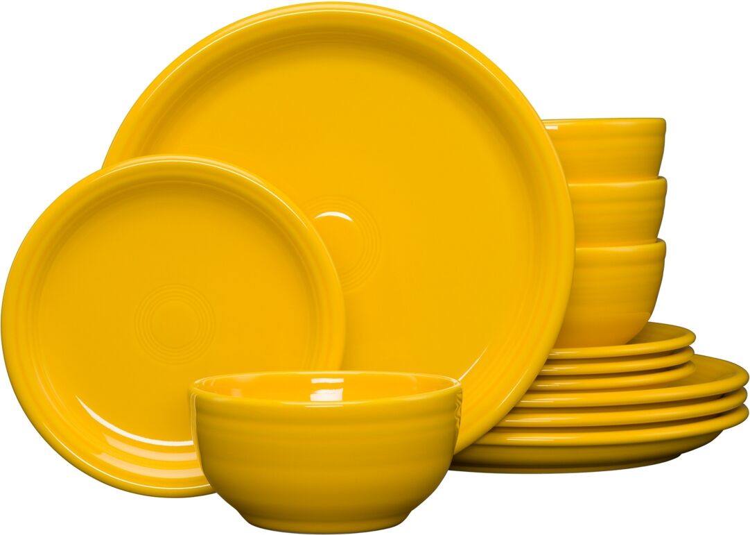 Fiesta 12-Pc Bistro Dinnerware Set, Service for 4 - Daffodil