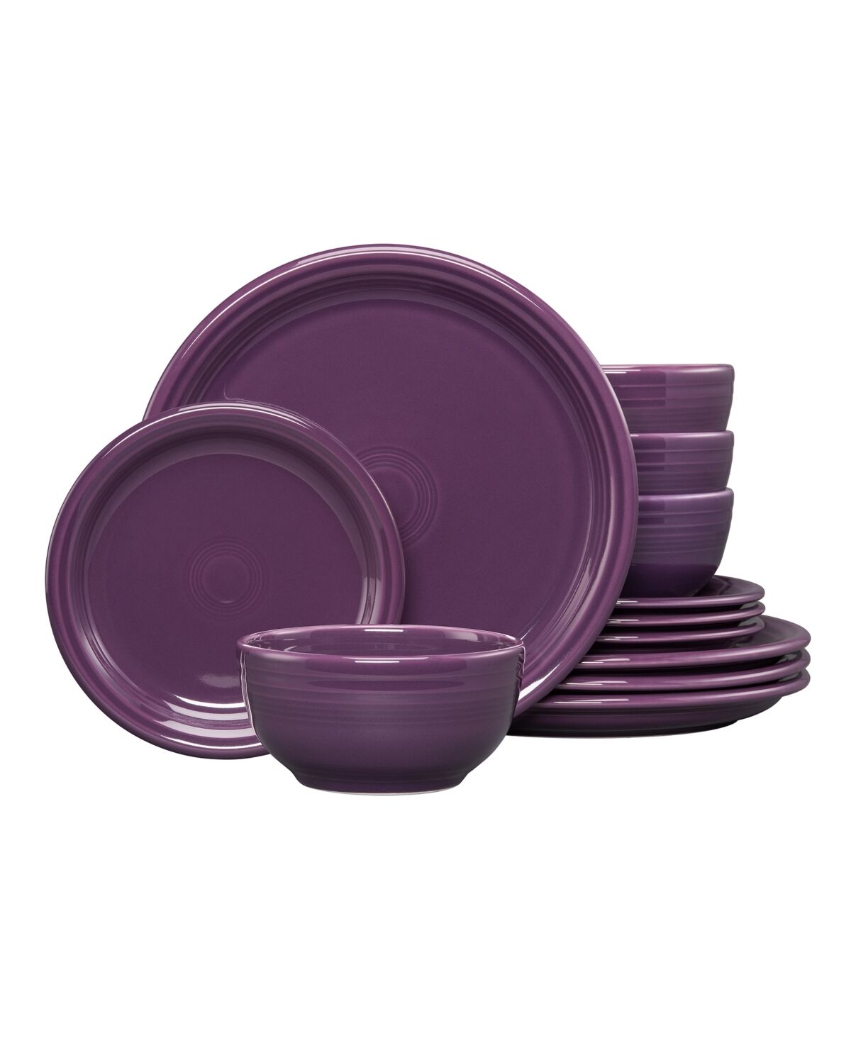 Fiesta 12-Pc Bistro Dinnerware Set, Service for 4 - Mulberry