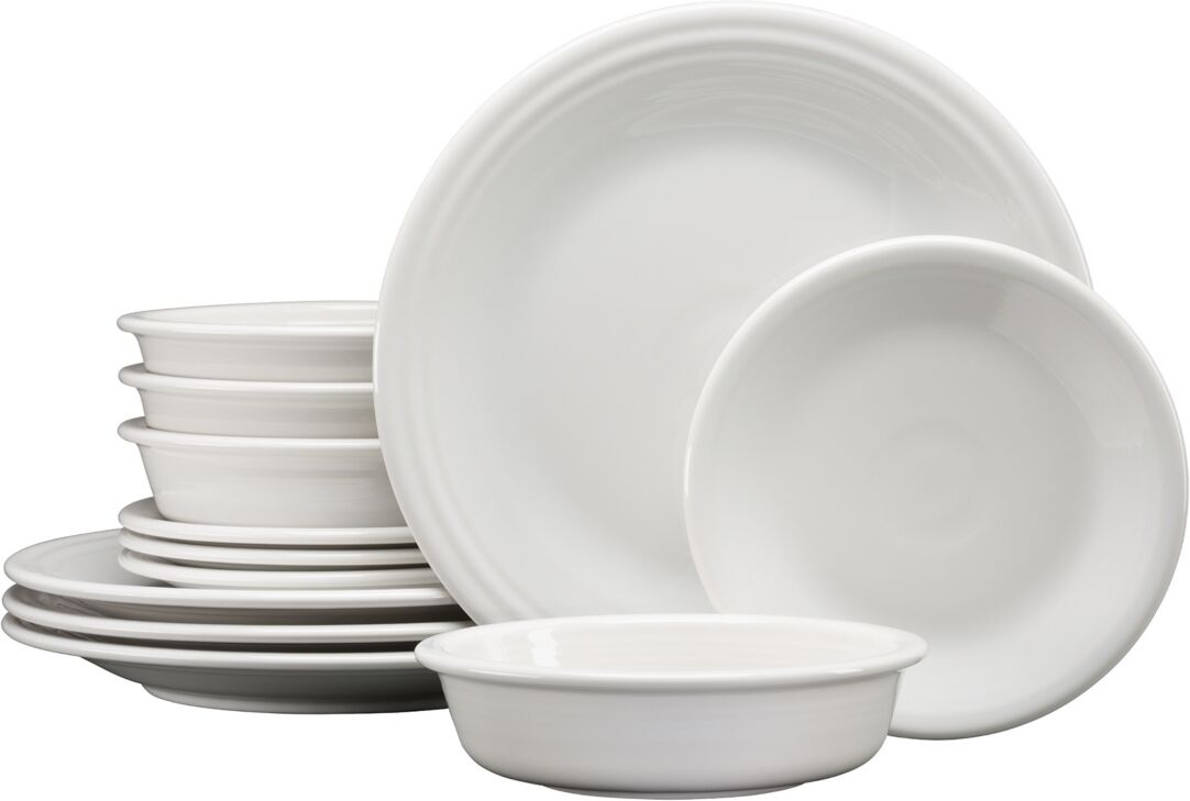 Fiesta 12-pc Classic Dinnerware Set, Service for 4 - White