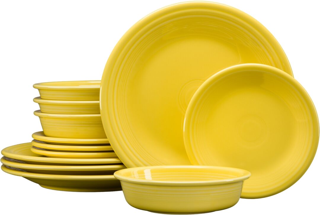 Fiesta 12-pc Classic Dinnerware Set, Service for 4 - Sunflower