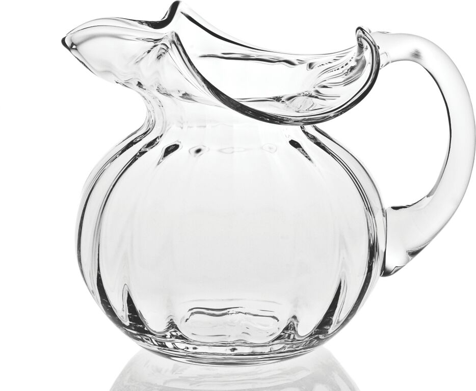 Badash Crystal Hemmingway Optic 42 oz. Pitcher - Silver