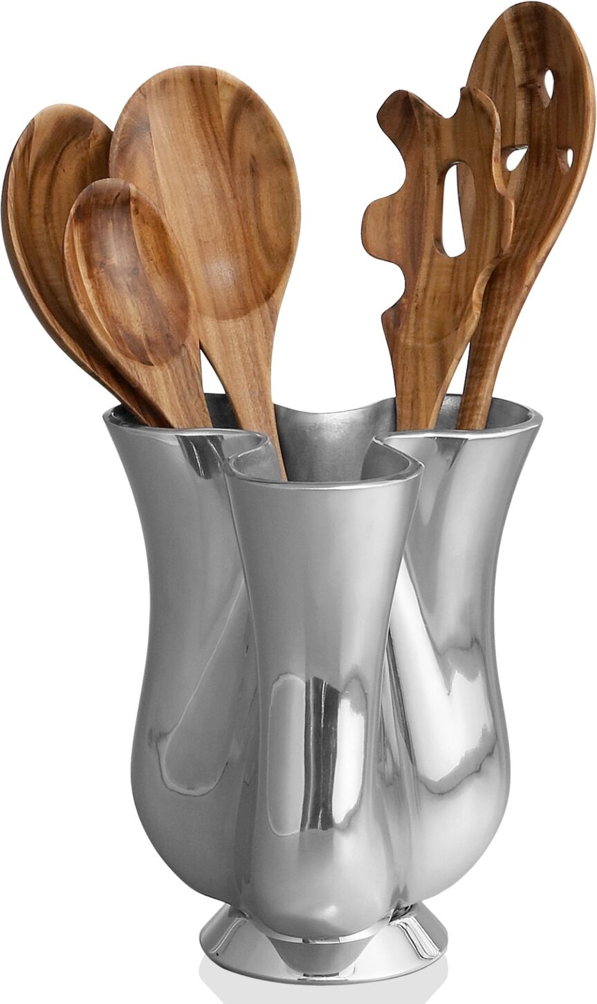 Nambe Gourmet Tulip Jug w/5-Piece Set Kitchen Utensils