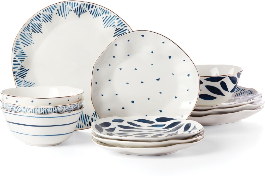 Lenox Blue Bay 12 Pc. Dinnerware Set, Service for 4 - Blue