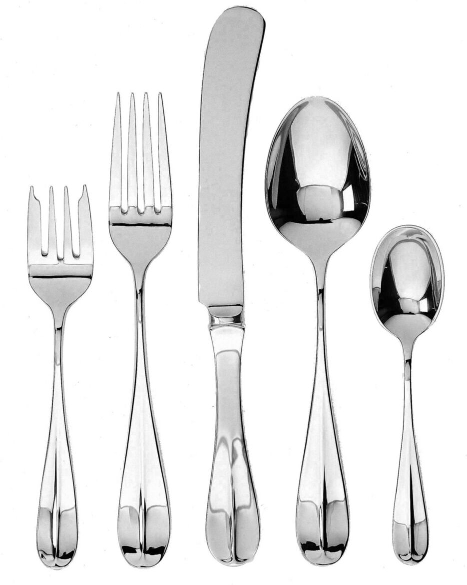 Ginkgo Classic English Flatware 20 Piece Set, Service for 4 - Silver