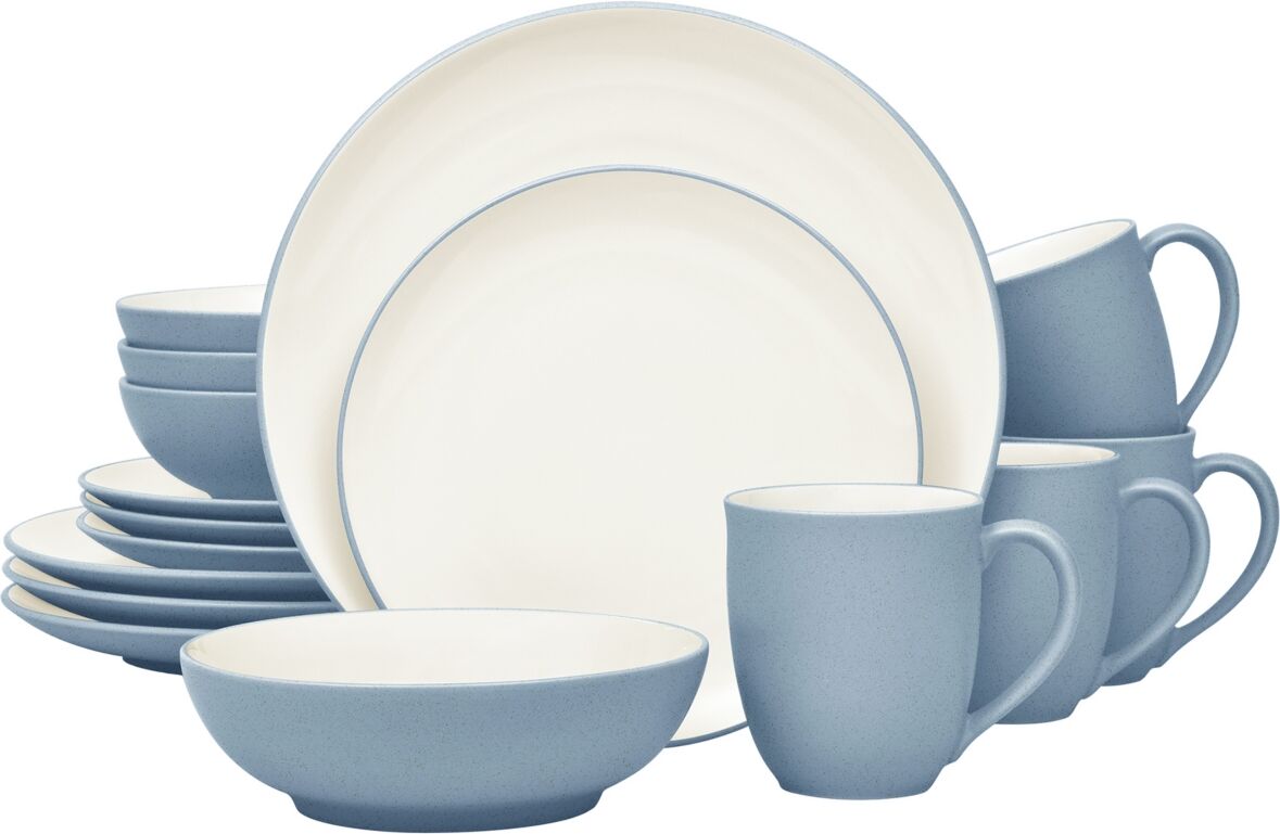 Noritake Colorwave Coupe 16-Pc. Dinnerware Set, Service for 4 - Ice