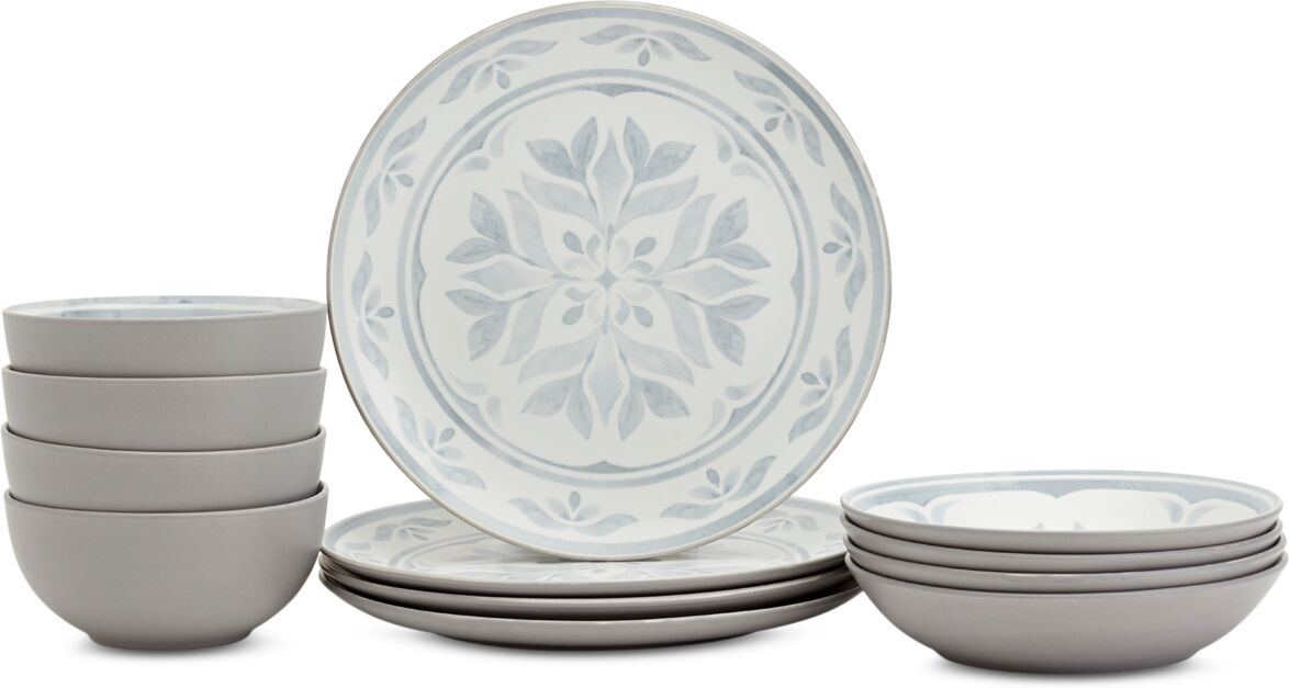 Ttu Gallery Tabletop Unlimited Gallery Carrara 12-Pc. Dinnerware Set, Service for 4 - Gray