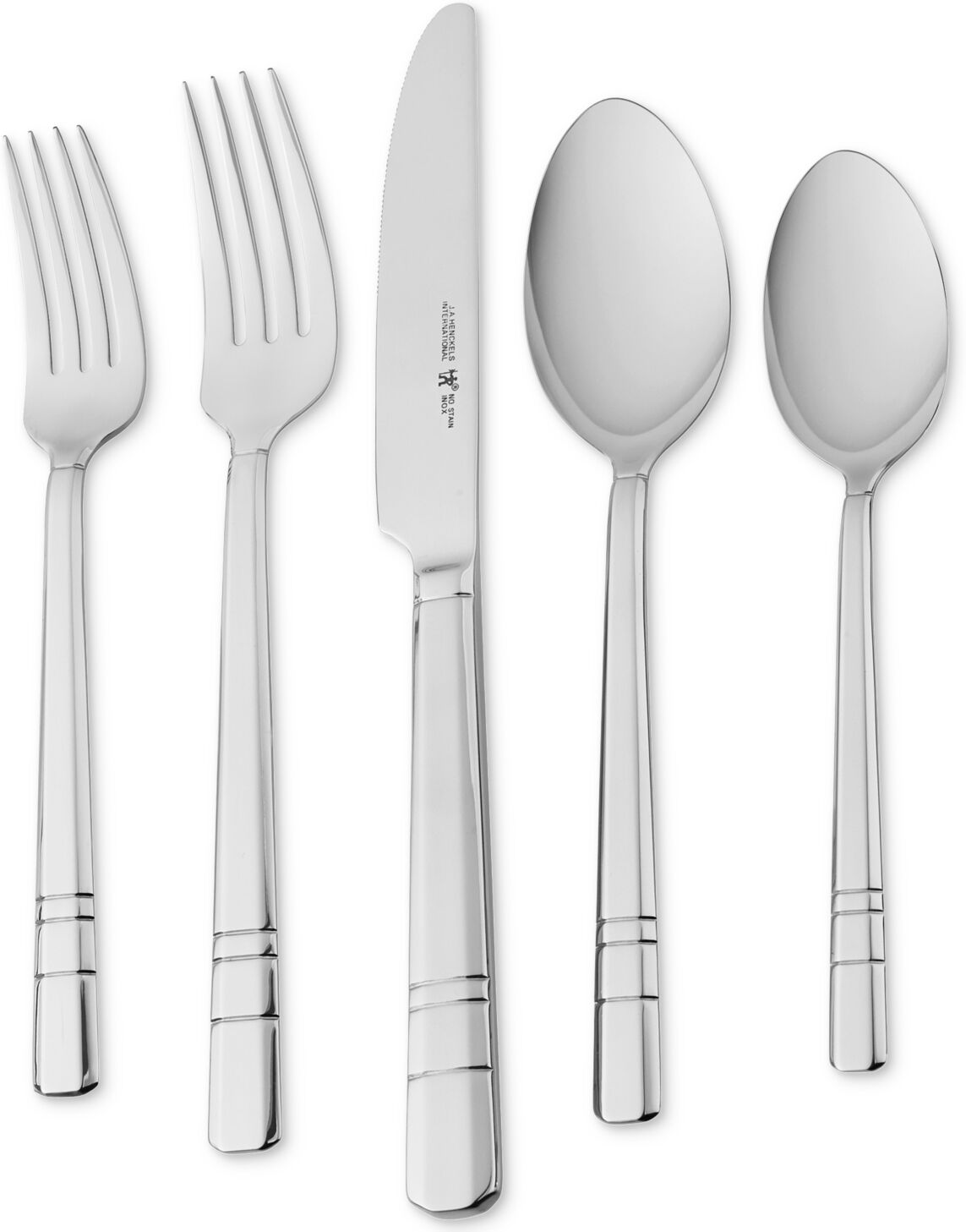 J.a. Henckels International Madison Square 65-Pc. 18/10 Stainless Steel Flatware Set, Service for 12 - Silver