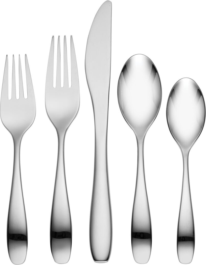 Oneida Stafford Mirror 65 Piece Fine Flatware Set, Service For 12 - Metallic and Stainless