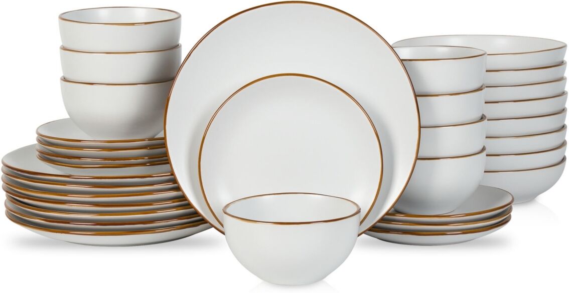 Stone Lain Brasa 32 Piece Dinnerware Set, Service for 8 - White