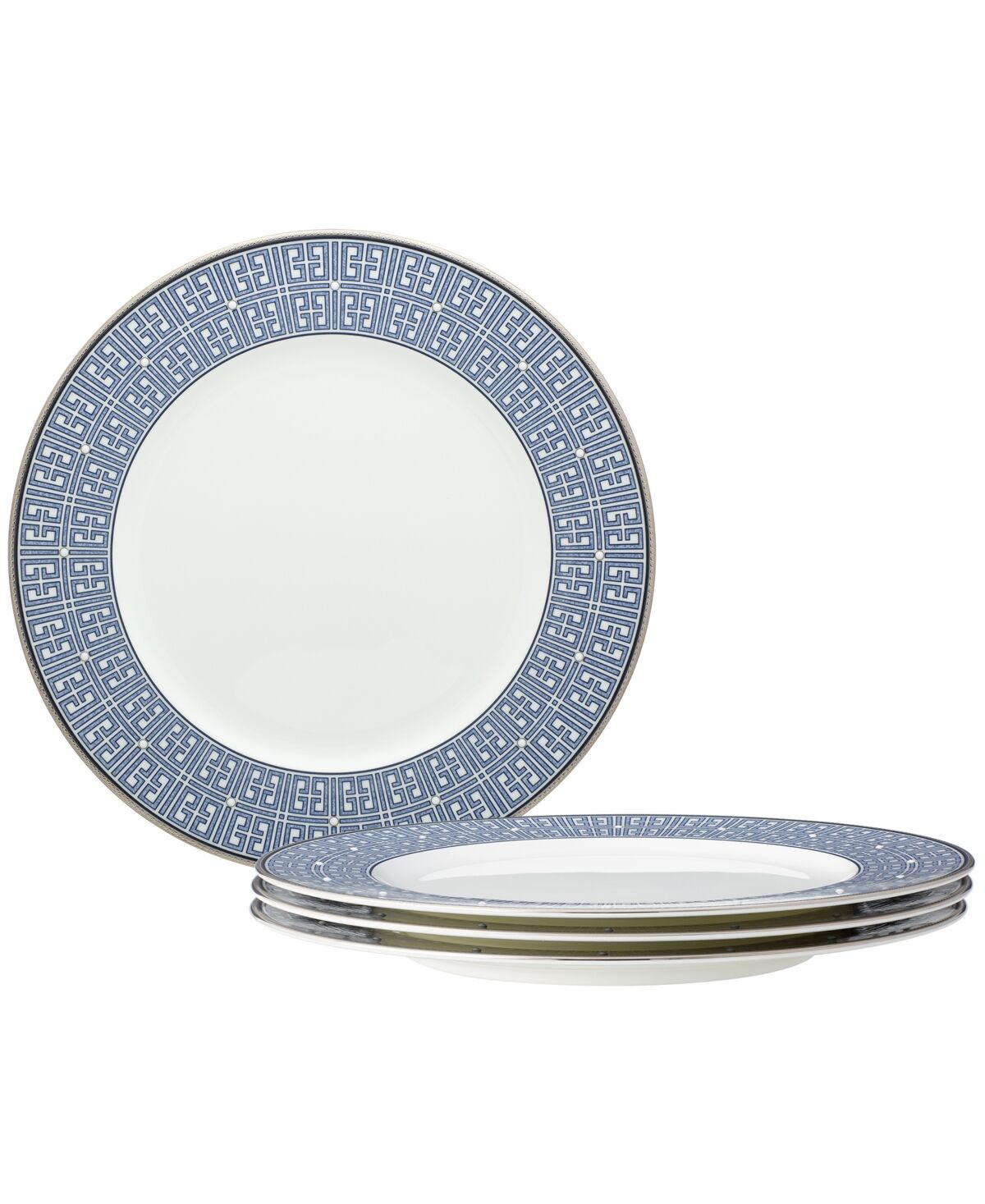 Noritake Infinity 4 Piece Dinner Plate Set, Service for 4 - Blue