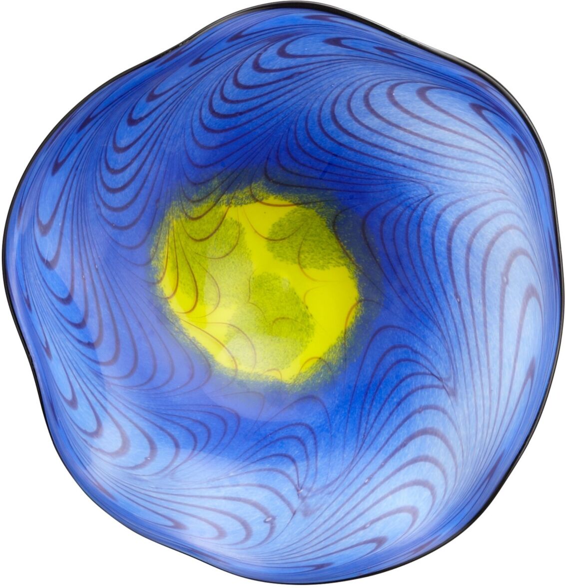 Cyan Design Art Glass Bowl - Blue - Blue