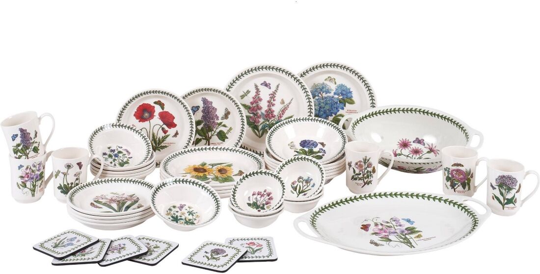 Portmeirion Botanic Garden 44-pc Dinnerware Set, Created for Macy's - White/multi