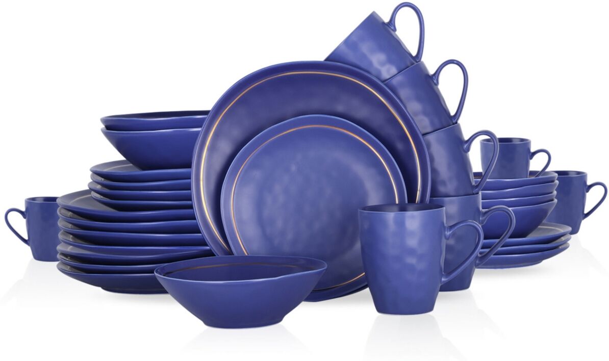 Stone Lain Clara 32 Piece Dinnerware Set, Service for 8 - Blue