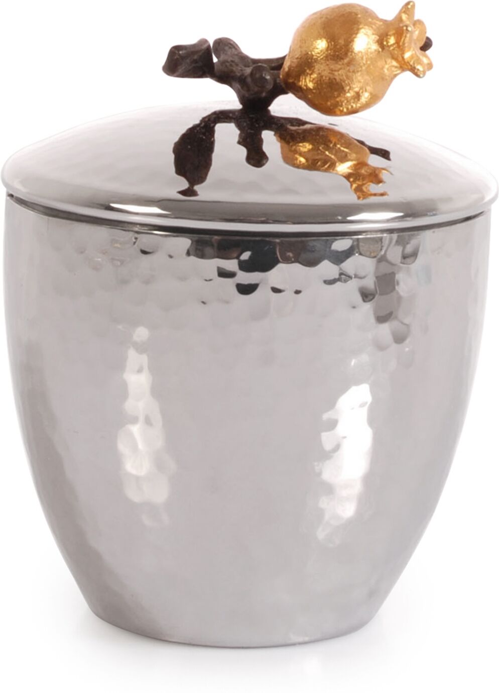 Michael Aram Pomegranate Sugar Pot with Spoon - Silver