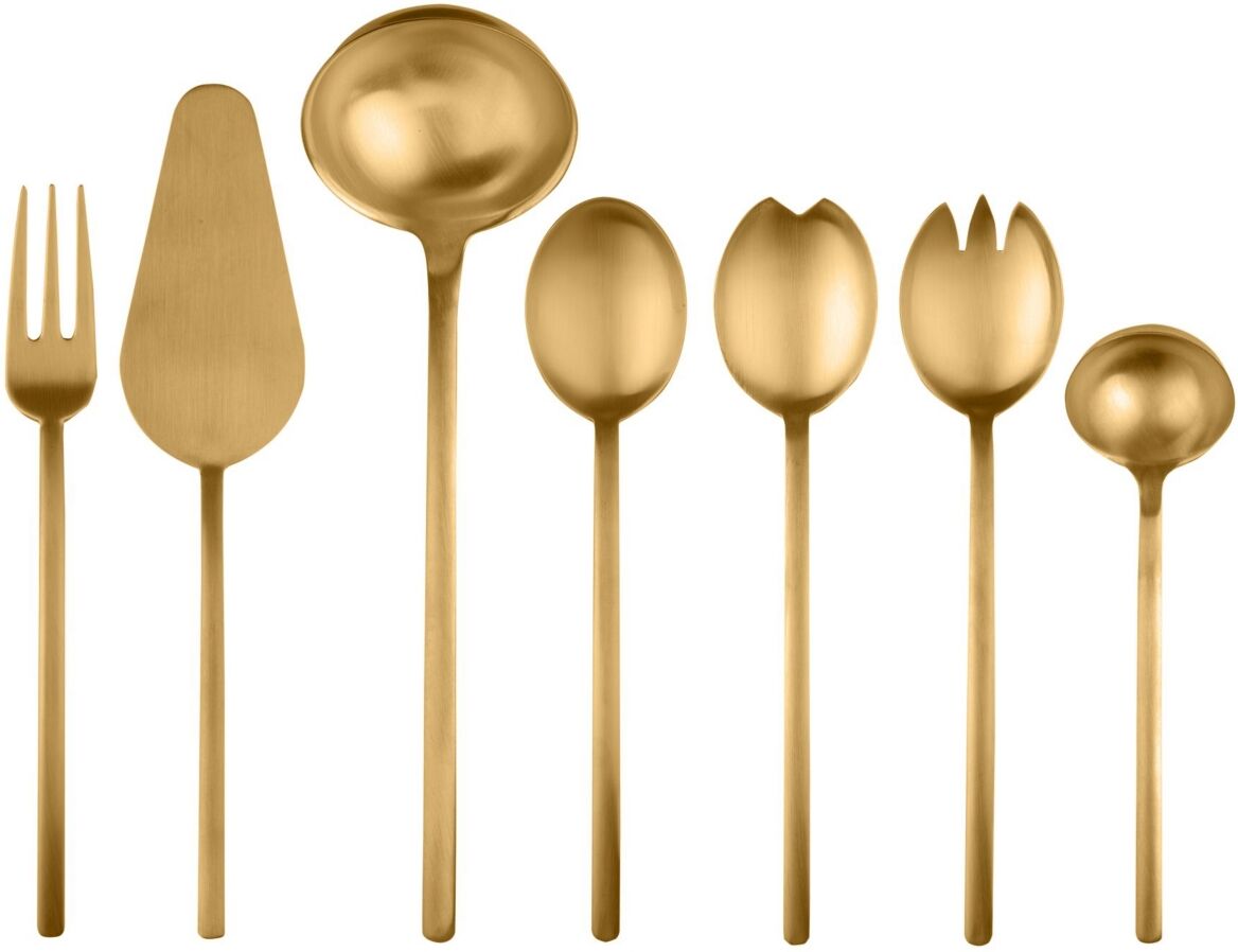 Mepra Due Ice Oro Serving Set, 7 Piece - Gold-Tone