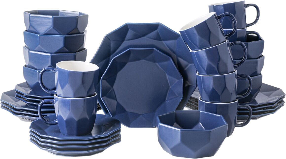 Stone Lain Jamie 32 Piece Dinnerware Set, Service for 8 - Blue