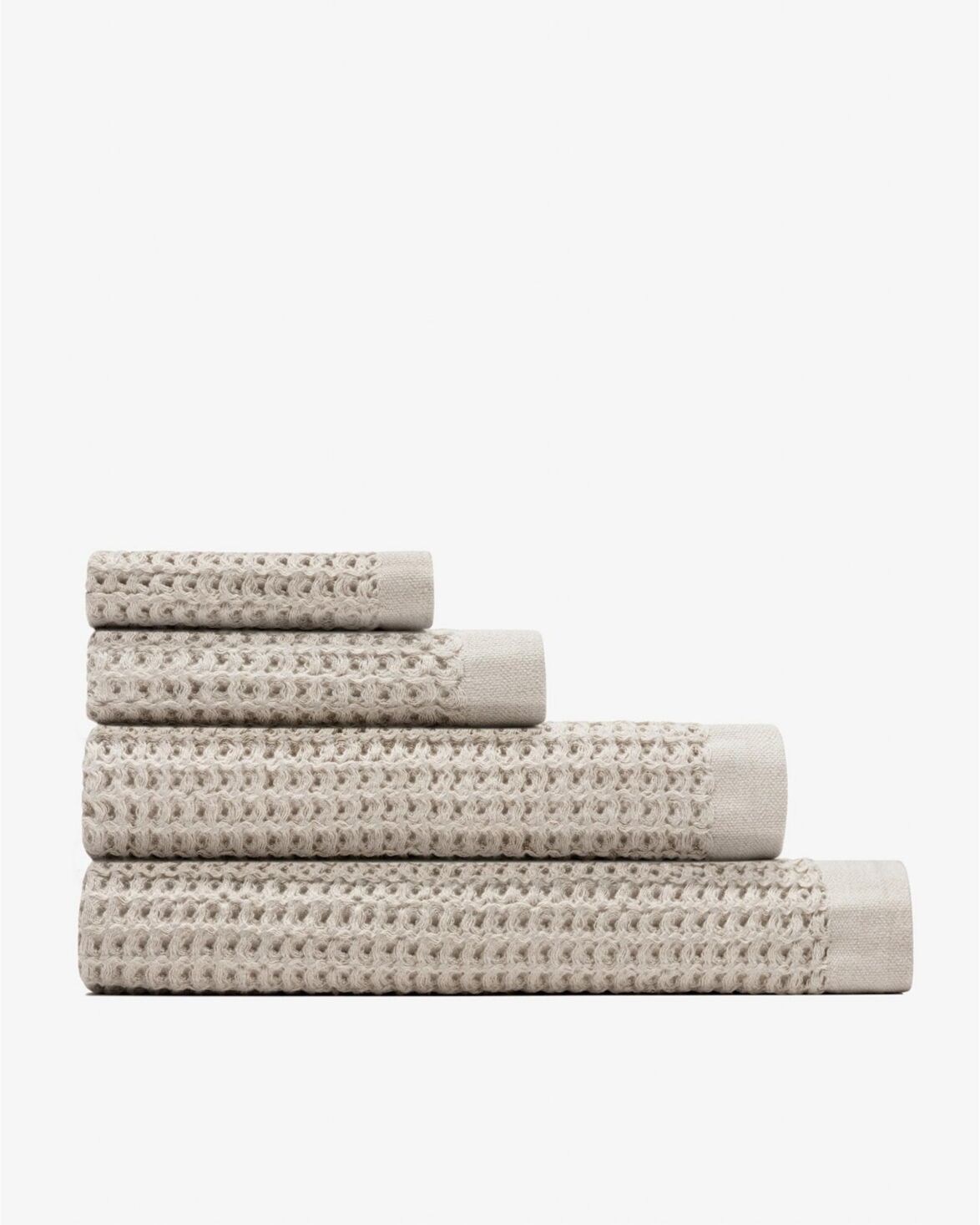 Onsen Waffle Complete Towels Set - Oatmeal