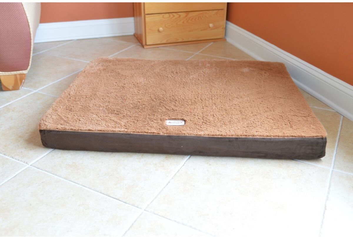 Armarkat Memory Foam Orthopedic Dog Bed and Pet Sleeping Bed Mat - Brown