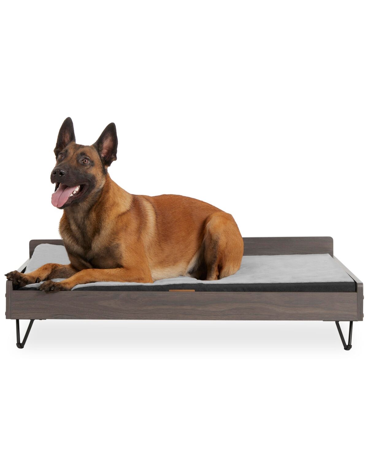 TailZzz Chase Wooden Pet Bed with Mattress   Large to Extra Large Pet Bed with Mattress   Elevated Pet Bed   Water-resistant Pet Mattress   Greenguard