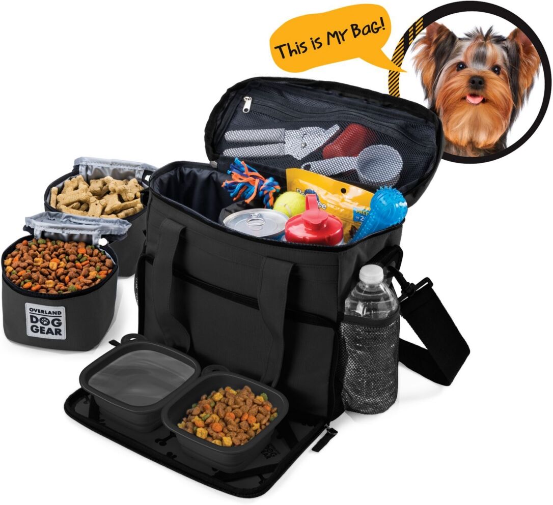 Mobile Dog Gear Overland Dog Gear Week Away Bag for Small Dogs - Black