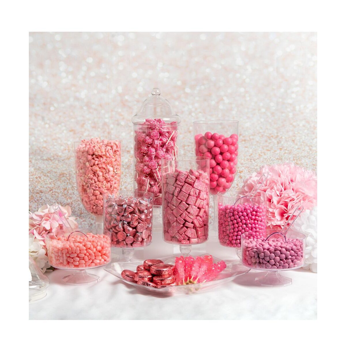 Candy 14 lbs+ Premium Pink Candy Buffet (Feeds 24-36) - Pink