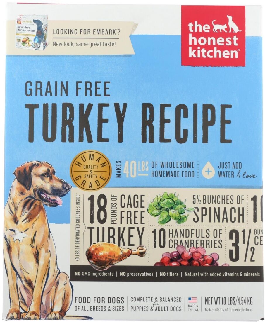 The Honest Kitchen Embark - Grain Free Turkey Dog Food - 10 lb.