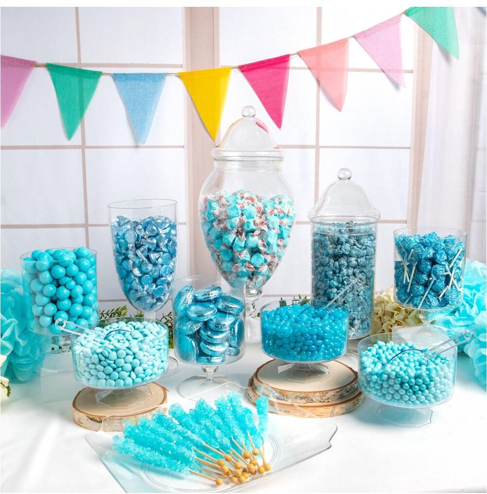 Candy 14 lbs+ Premium Light Blue Candy Buffet (Feeds 24-36) - Blue