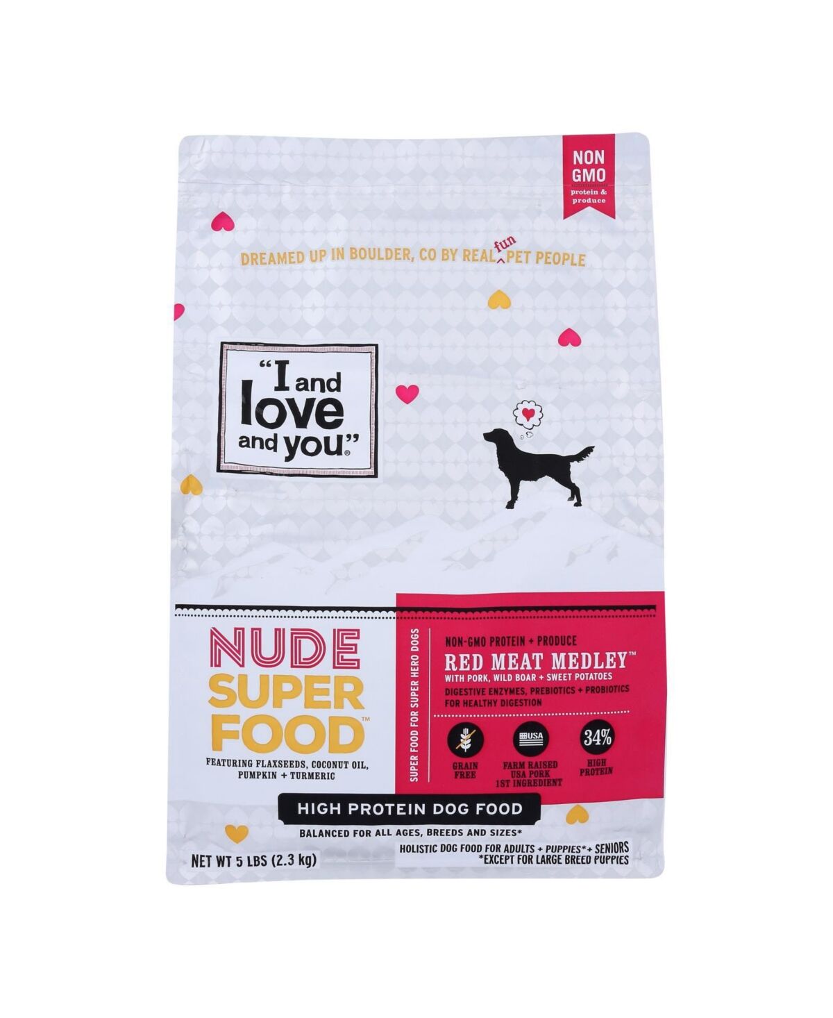 I and Love and You Red Meat Medley Dog Food - Grain Free - Case of 3 - 5 lb.
