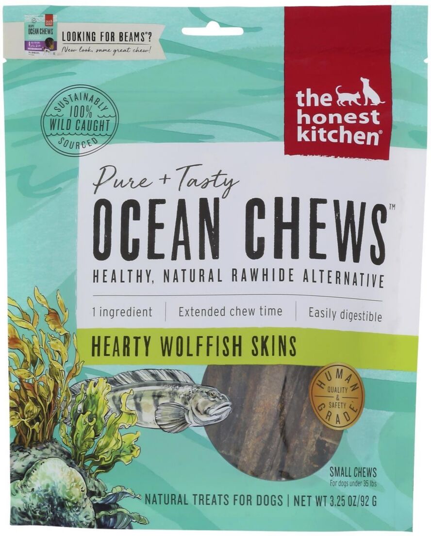 The Honest Kitchen - Dog Treats - Beams Smalls Fish Skin - Case of 6 - 3.25 oz. - Open Miscellaneous