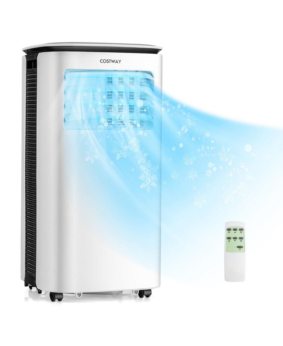 Costway 9000 Btu Air Cooler 3 in 1 Portable Air Conditioner w/Fan & Dehumidifier - White