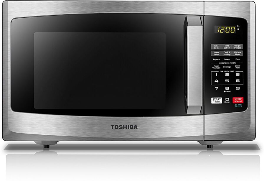 Toshiba 0.9 Cubic Feet Microwave - Stainless Steel