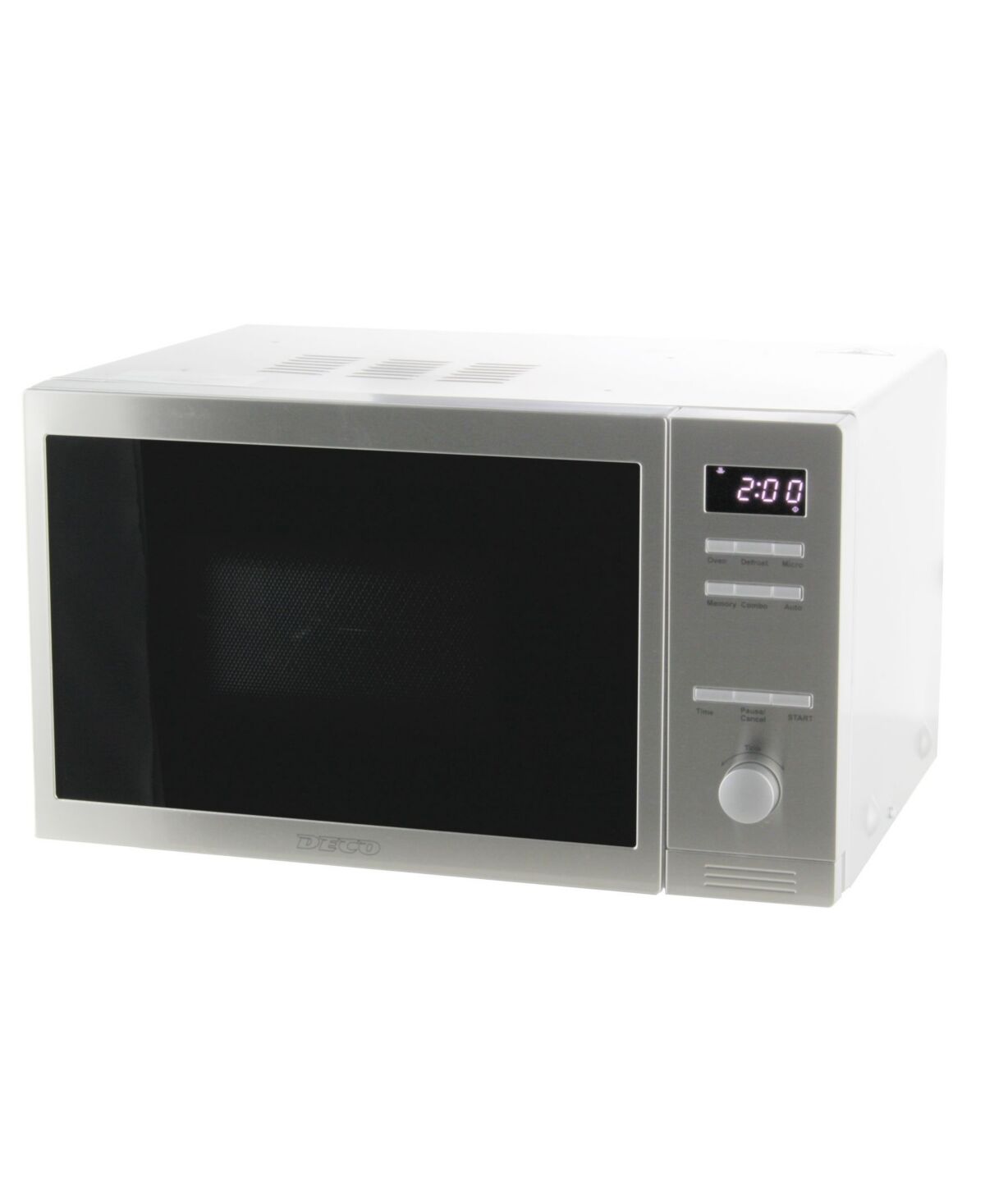 Equator 0.8 Cubic Feet Countertop Combo Microwave Oven with Auto Cook and Memory Function. - Silver