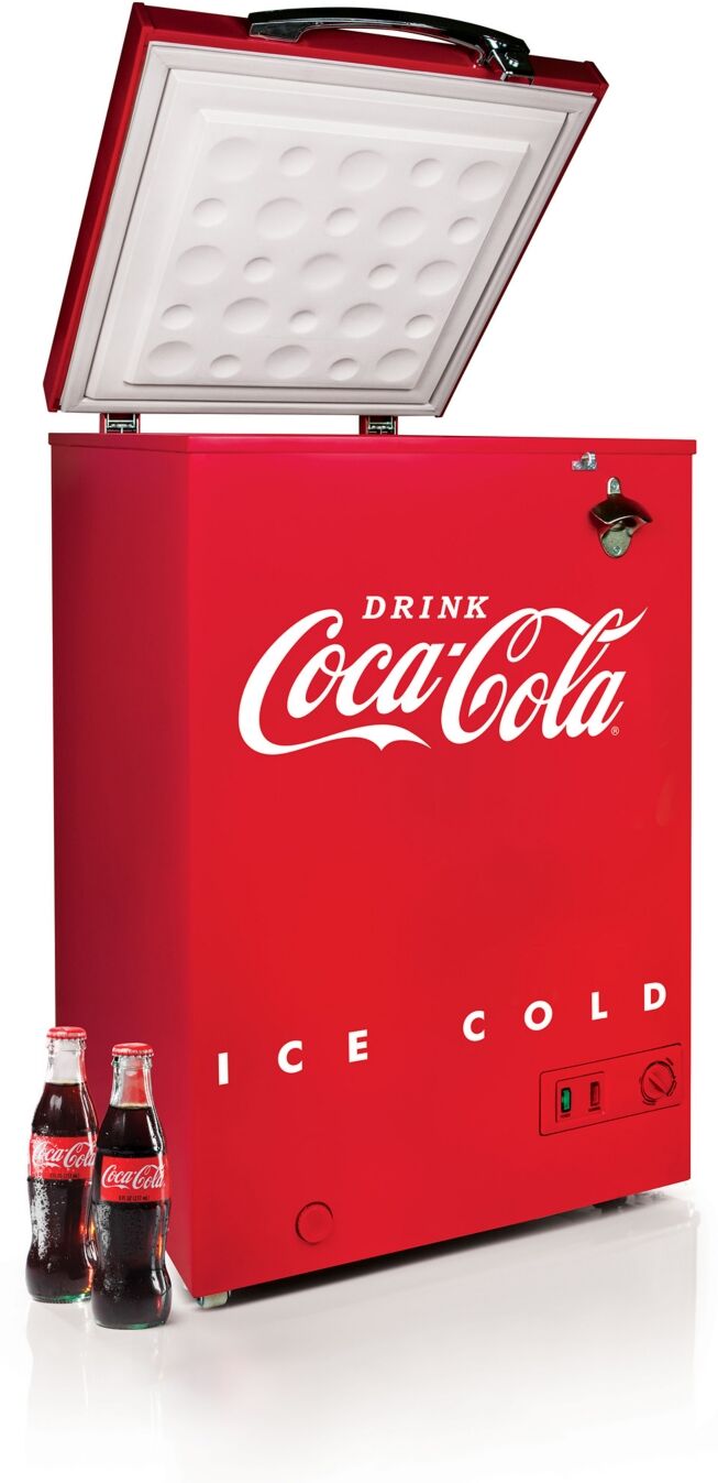 Coca-Cola 3.5 Cubic Feet Refrigerator Chest Freezer - Red